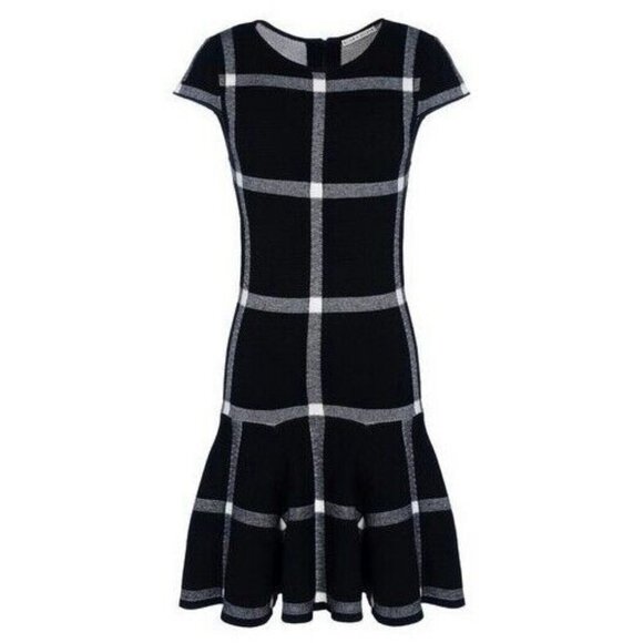 Alice + Olivia Selma Checkered Drop Waist Dress ASO Spencer Hastings - Picture 7 of 13